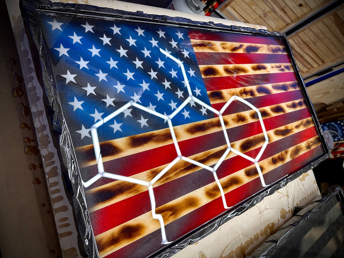 1 of 1 Limited Edition Colonial Series - with a Carved Border & Backlight Kit