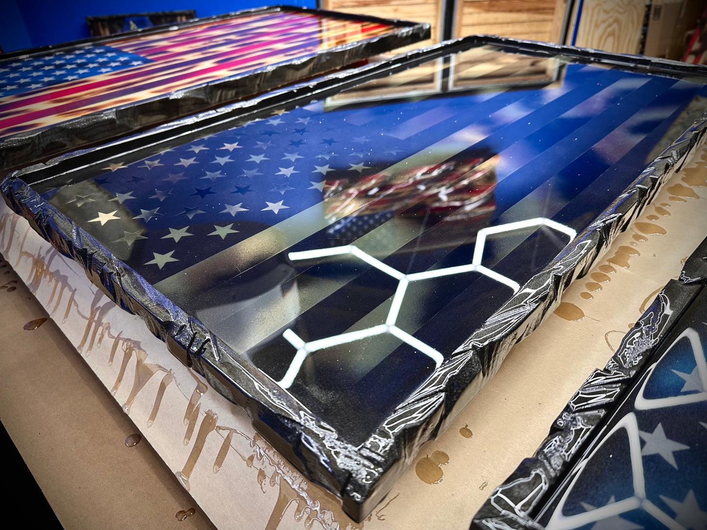 1 of 1 Limited Edition Rambo Series - with a Carved Border & Backlight Kit