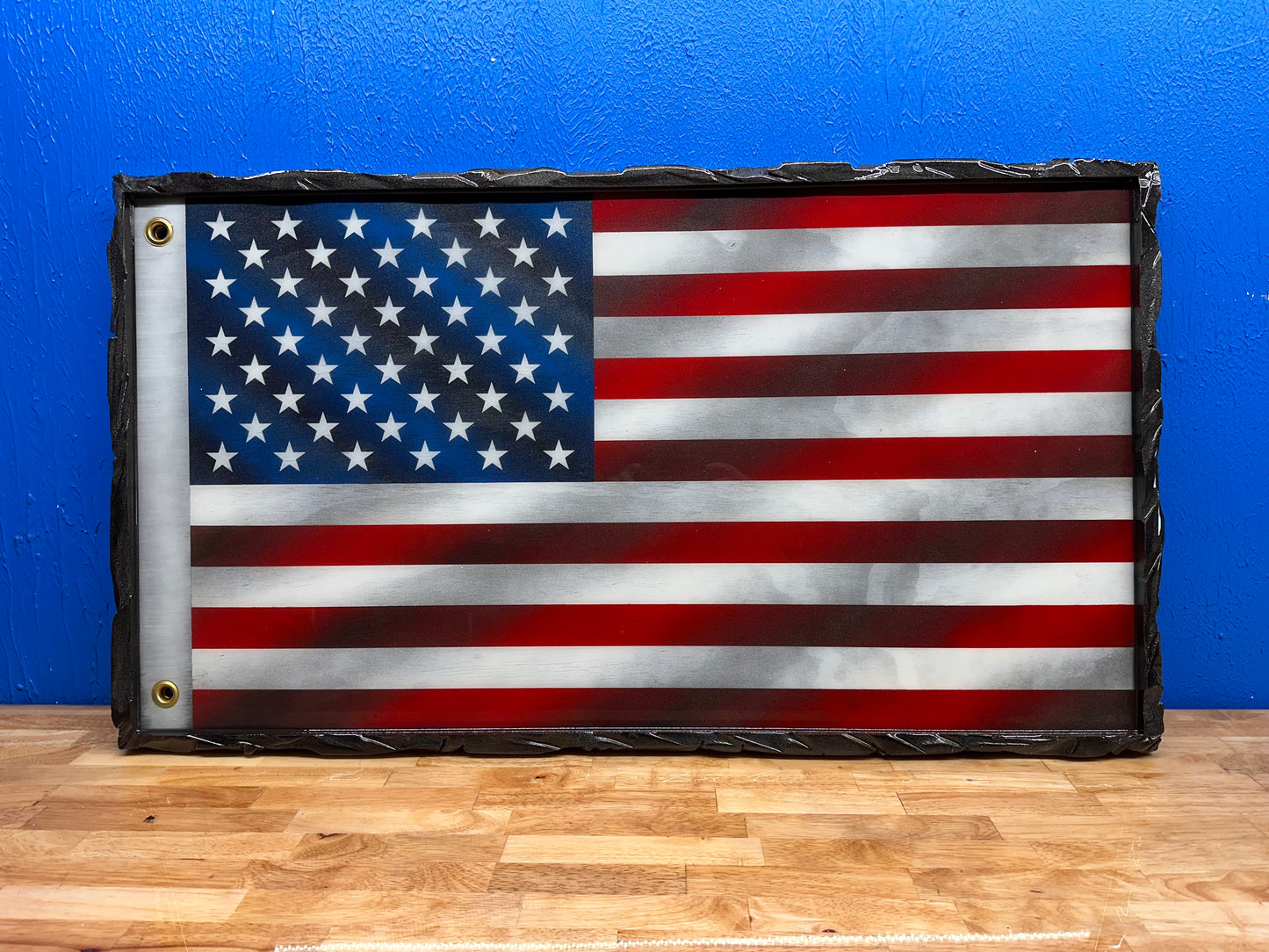 1 of 1 Limited Edition Old Glory Series (NEW) - with a Carved Border & Backlight Kit