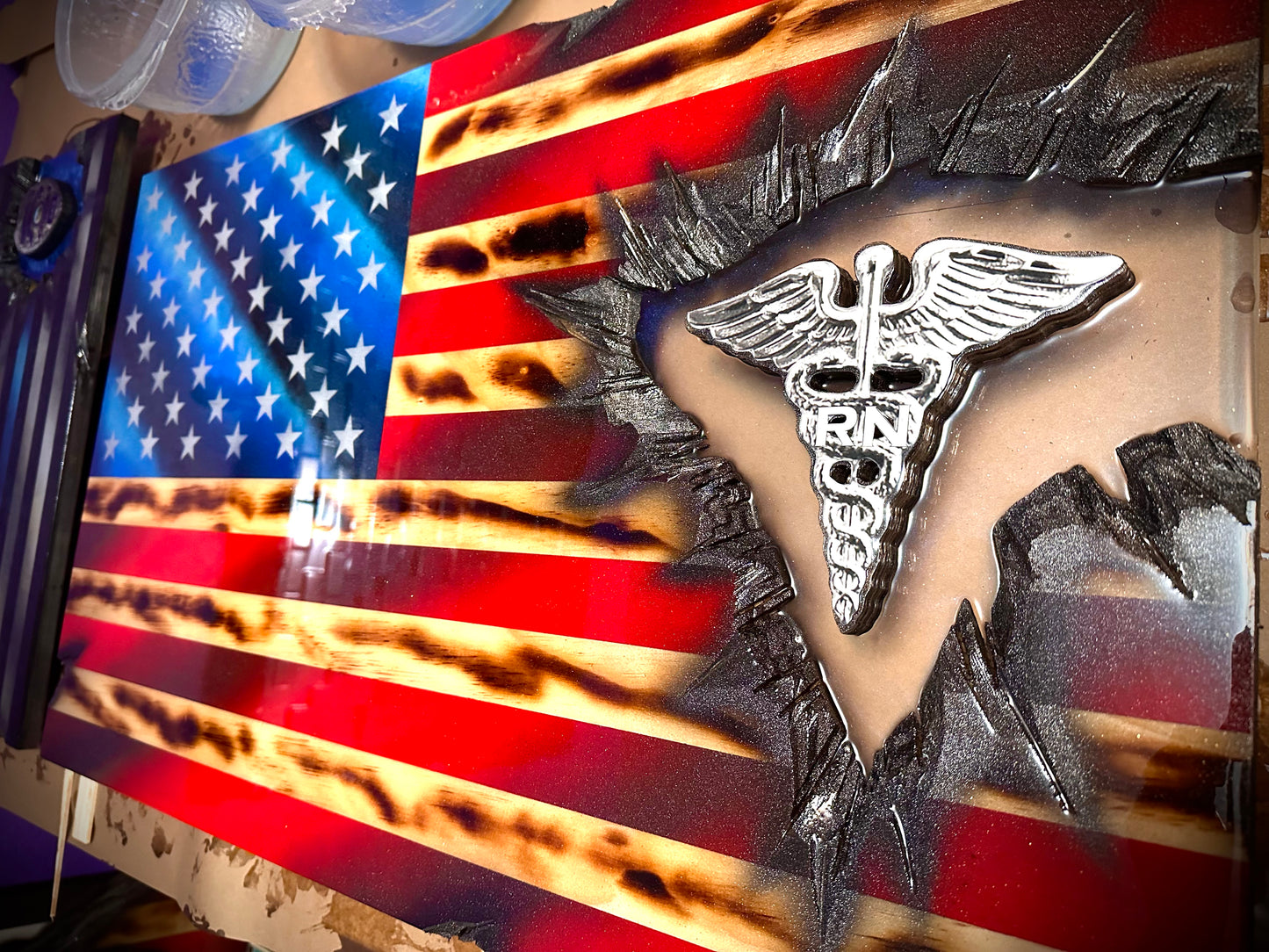 RN Nurse Patch Series - American Flag