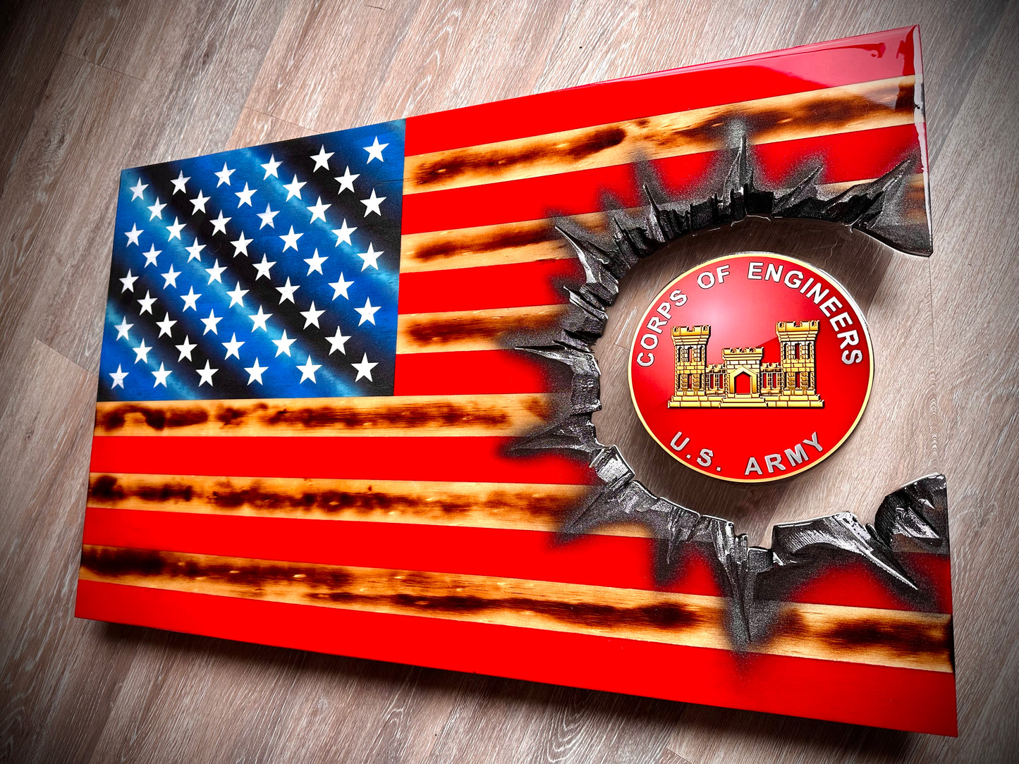 Army Engineer Patch Series - American Flag