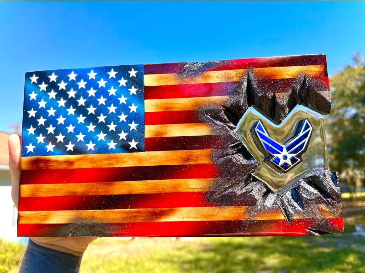 Scorched Air Force Patch Series - American Flag