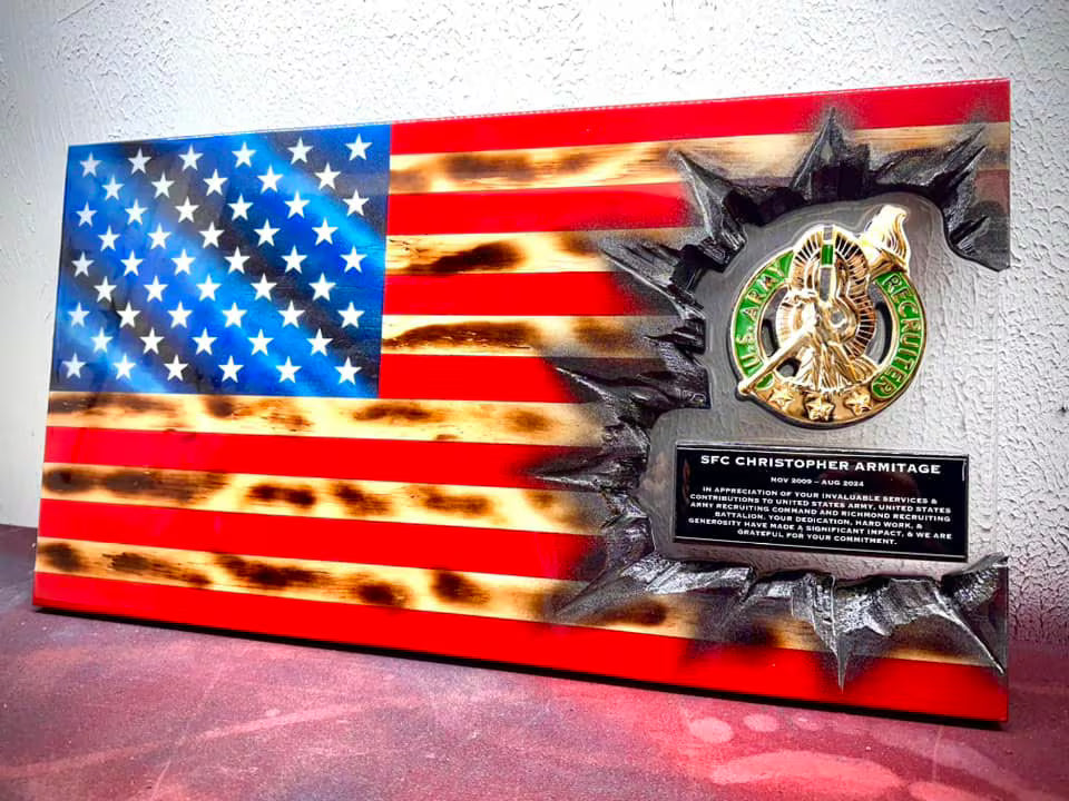 Army Golden Recruiter - Patch Series - American Flag