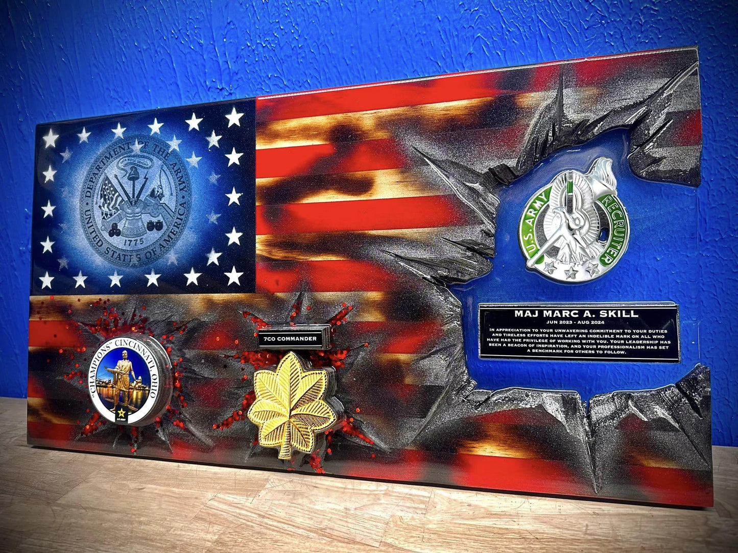 Army Silver Recruiter - Patch Series - American Flag