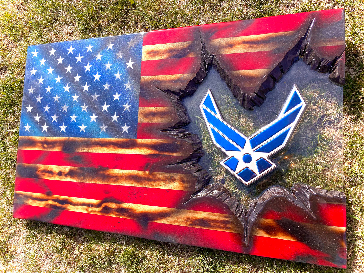Scorched Air Force Patch Series - American Flag