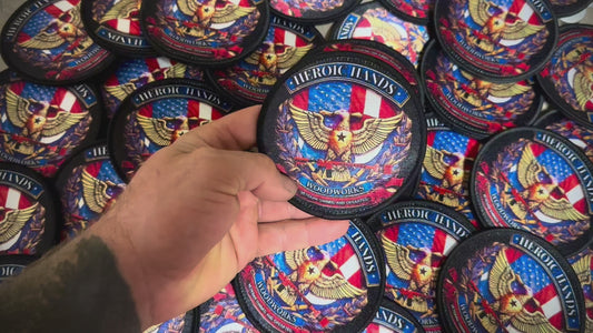 4" Heroic Hands Woodworks Patch